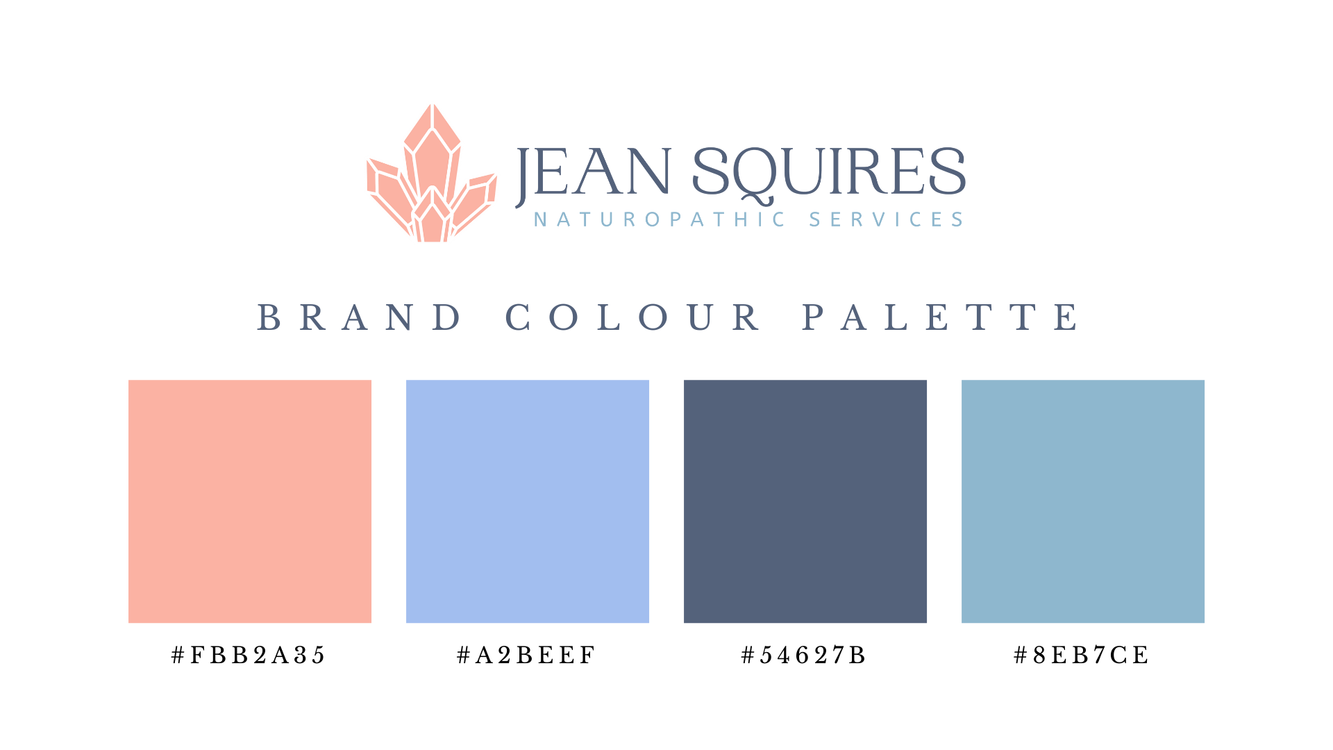 Jean Squires Logo and Brand Palette