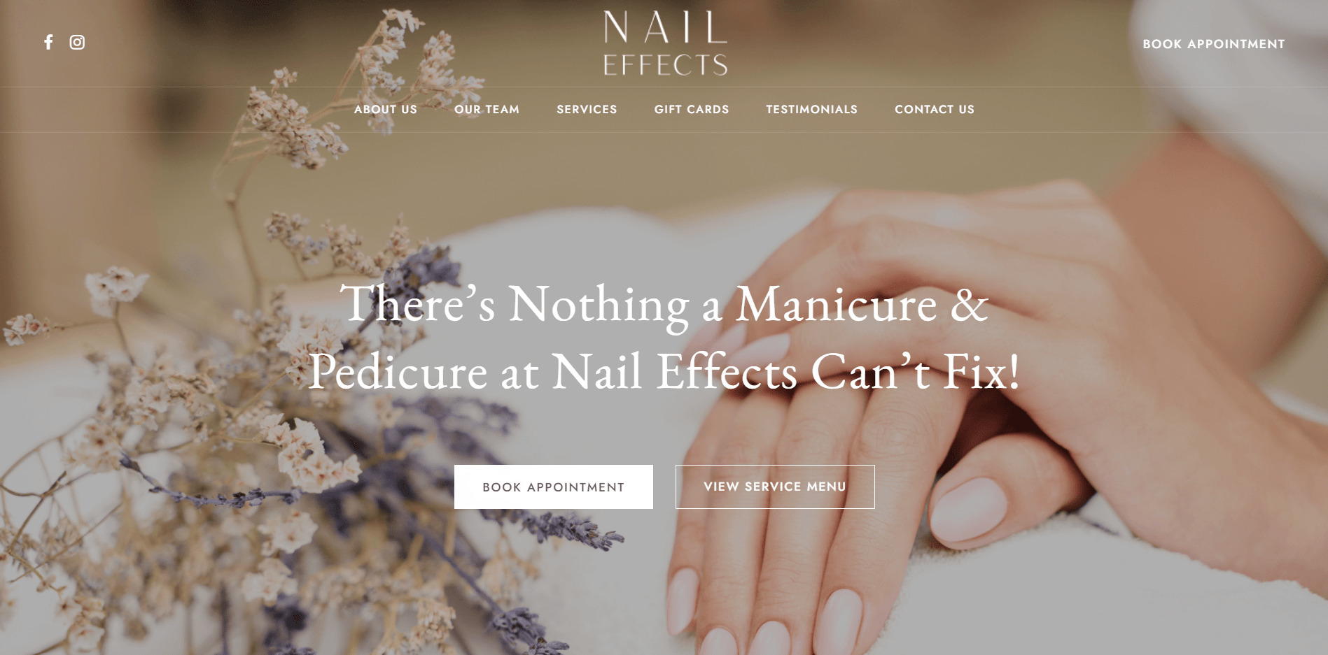 Nail Salon Website Design
