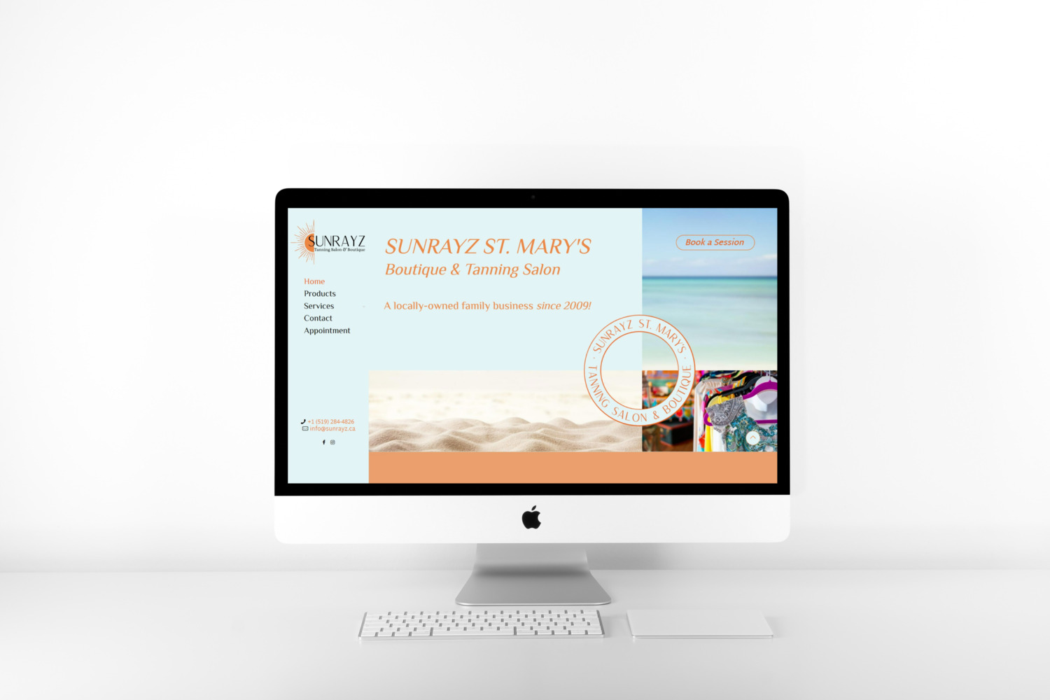 SunRayz Small Business Website