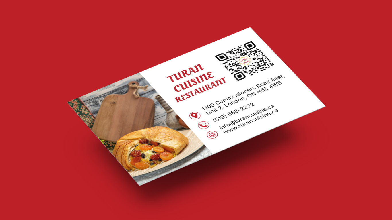 Turan Restaurant Business Card Design