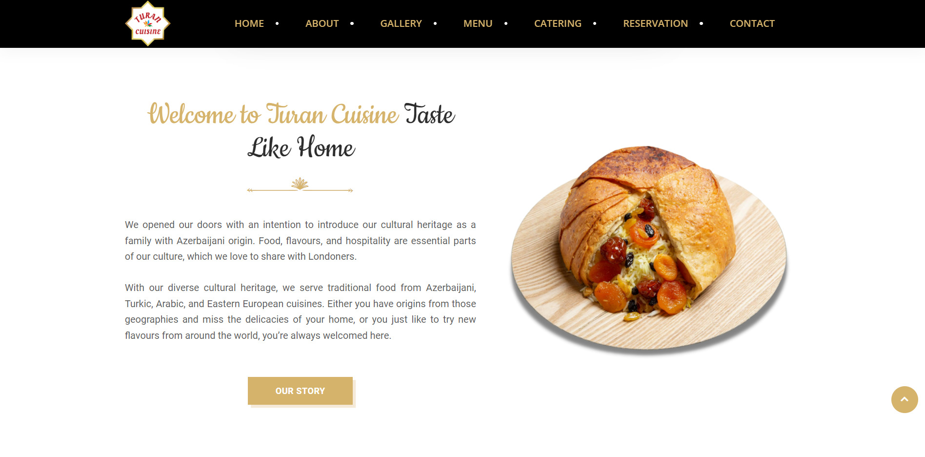 Turan Restaurant Website